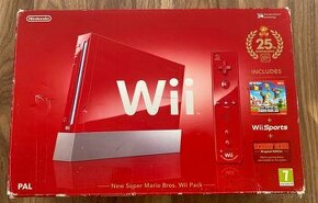 Nintendo Wii Red Super Mario Bros 25th Anniversary Limited.E - 1