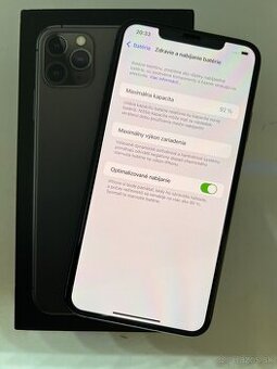 IPHONE 11 PRO MAX SPACE GRAY 256GB ZÁRUKA - VEĽMI DOBRÝ STAV