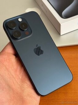 Apple iPhone 15 Pro 128gb Blue Titanium - ako nový