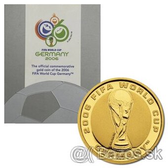 Zlatá investičná minca 1/25oz FIFA World Cup 2006 PROOF