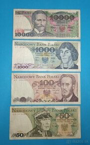 Bankovky POLSKO - konvolut 50-10.000 Zlo. 1982-1988 - 1