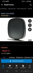 Belkin surf N300 Router