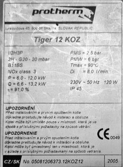 kotol Protherm Tiger