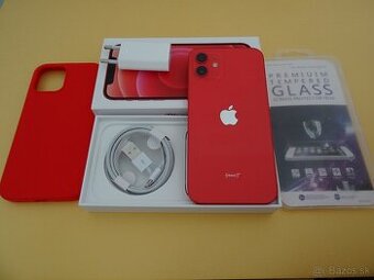 iPhone 12 256GB RED - ZÁRUKA 1 ROK - 100% BATERIA