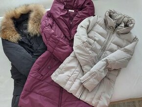 3x zimná bunda, Orsay (vel.38), Promod (vel. 36) a Čierna 38 - 1