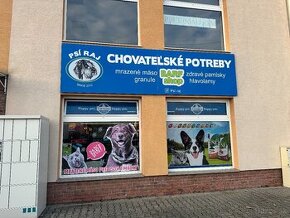 Odstúpim predajňu Chovateľské potreby a BARF shop Prievidza