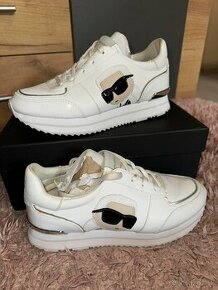 karl lagerfeld original kozene damske sneakersy-tenisky