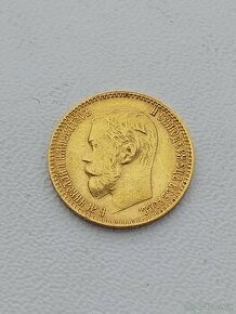 Mince zlatý 5 rebel 1899