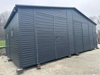 Plechová montovaná garáž 12x6m – BTX7016