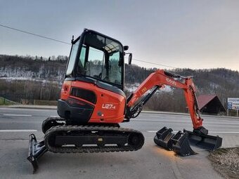 Kubota U27 Minibager 3t - AKO NOVÝ 2016 Import Norway 1469h - 1