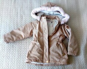 Detská zimná bunda s kapucňou  veľ. 92