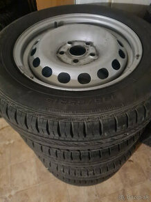 Plechové disky 5x112 R15 +Pneu 195/65 R15 letné 91T - 1