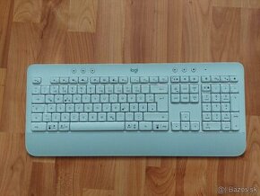 Bezdrôtová klávesnica Logitech k650, biela