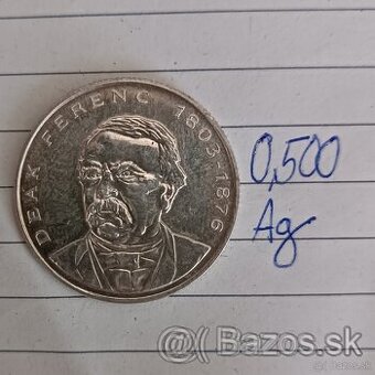 Strieborná 200 Forint Minca - Deák Ferenc 1994 BP