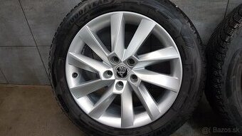 17''orig.Zimné ŠKODA kolesa 5x112 R17ET 40 Gooyear215/55