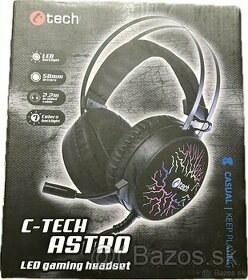 Herné slúchadlá Headset C-Tech Astro - nové