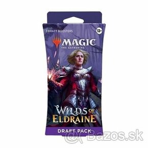 Magic The Gathering WILDS OF ELDRAINE 3 Draft Booster Packs - 1