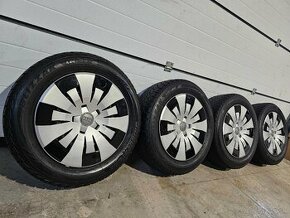 Plechové Disky AUDI 5x112+Bridgestone Blizzak 205/55 R16