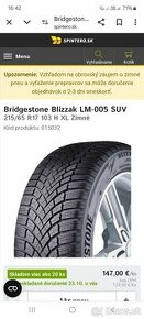 215/65 R17 103H XL Bridgestone 2021 - 1