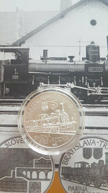 Strieborná pamätná minca - 10 € Železnica BA - TT bk (2023)