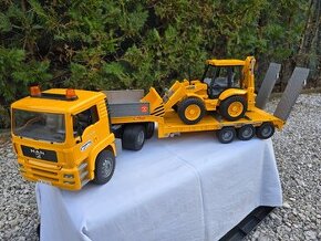 Hračky Bruder MAN TGA s návesom a traktor JCB 4CX - 2776