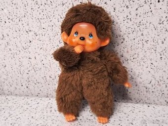 18X15CM / MONCHICHI BROWN SQUEAKY BEAR TEDDY SOFT TOY - 1