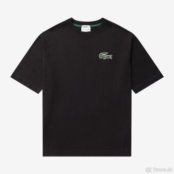 Lacoste oversized tričko - čierne, TH0062