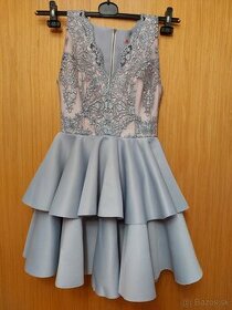 Sivo ružové šaty Bicotone