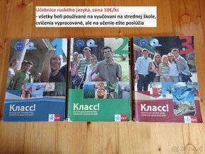 Klass učebnice ruského jazyka 1, 2 a 3