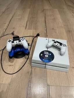 Predám biele PS4 s joystickmi