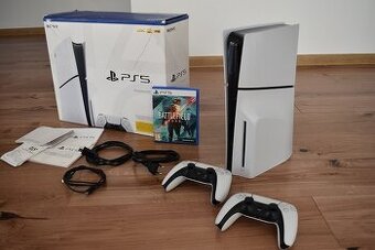 Play station 5 slim s mechanikou 2 x ovladač + FC25 ( ps5 )