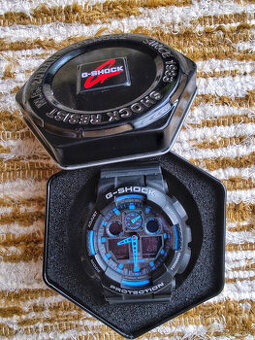 CASIO G-SHOCK pánske hodinky GA-100-1A2ER + BOX