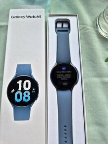 Samsung watch 5 blue 44 velkost v záruke do 2 2025 top stave - 1