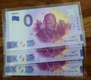 0€ bankovka SEPAR suvenír 2 séria