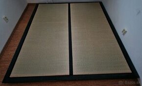 Japonska postel masivna + rost + tatami - 1