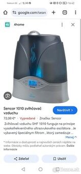 Zvlhčovač vzduchu Sencor SHF 1010