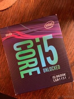 Intel Core i5 9600K 3.7GHz, boost 4.6GHz