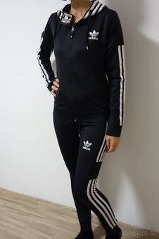 damska sportova suprava adidas,cierna,styl.