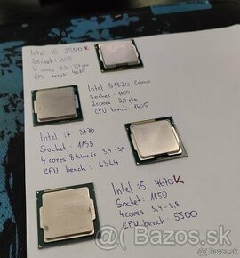 Procesory Intel AMD i7 • i5 • x4 • Phenom • FX