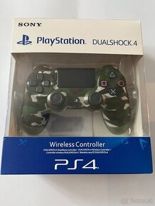 Sony Dualshock 4 V2 maskáčovy zelený - PS4 ovládač