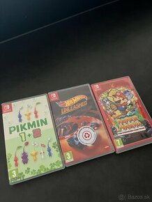 nintendo hry Paper Mario Hot Wheels Pikmin 1+2