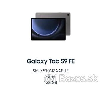 Predám tablet Samsung Galaxy tab s9 fe