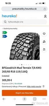 BFGoodrich Mud Terrain T/A KM3 265/60 R18 119/116Q