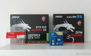 Predám set MSI Z97M Gaming+GTX960 4GB+i5-4690K+8GB DDR3