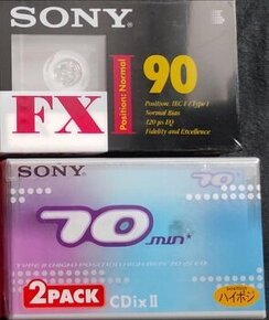 Predam Nove zabalene MC kazety SONY Chrome a Maxell normal