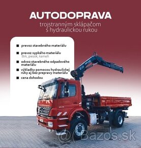 Autodoprava, prevoz materiálu