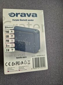 Orava Crater 8 bluetooth reproduktor modrý FM rádio nepoužív