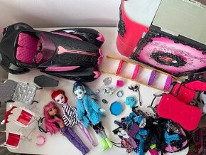 Monster high auto, party dom, bábiky a iné