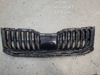 Skoda octavia 3 lift predna maska 5E0853653c