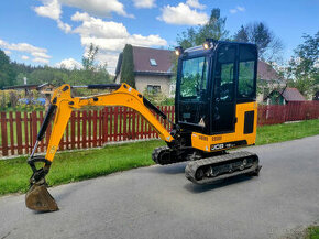 Minibagr JCB 19C-1, 1100mth, r. 2018, roztah.pásy, 3x lžíce